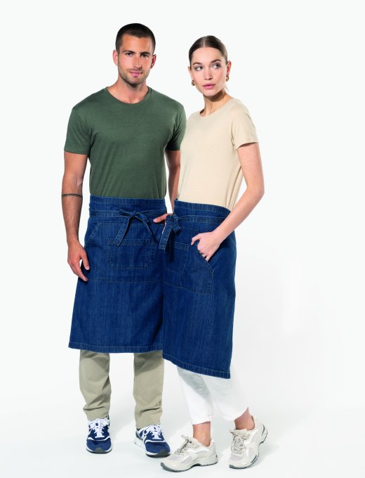 Tablier coton long